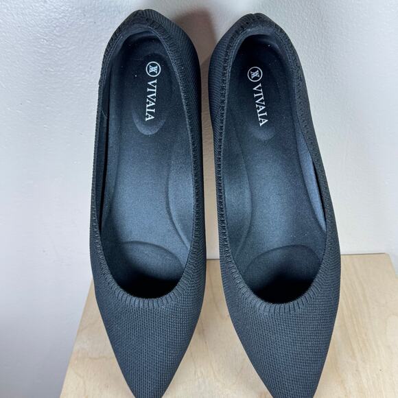 Vivaia Pointed-Toe Ballet Flats (Aria 5°) size 43 Black Washable - Picture 5 of 7